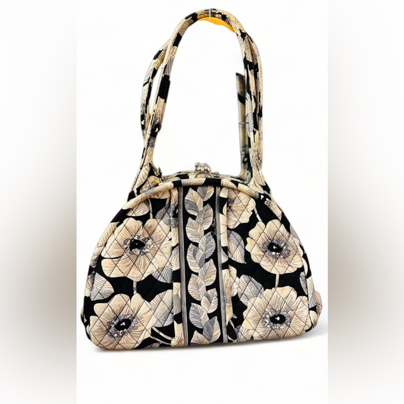 Vera Bradley Handbags - VERA BRADLEY Eloise Camellia Kiss Clasp Double HandleBag